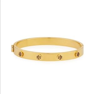 Tory Burch Gold Stud Logo Bracelet